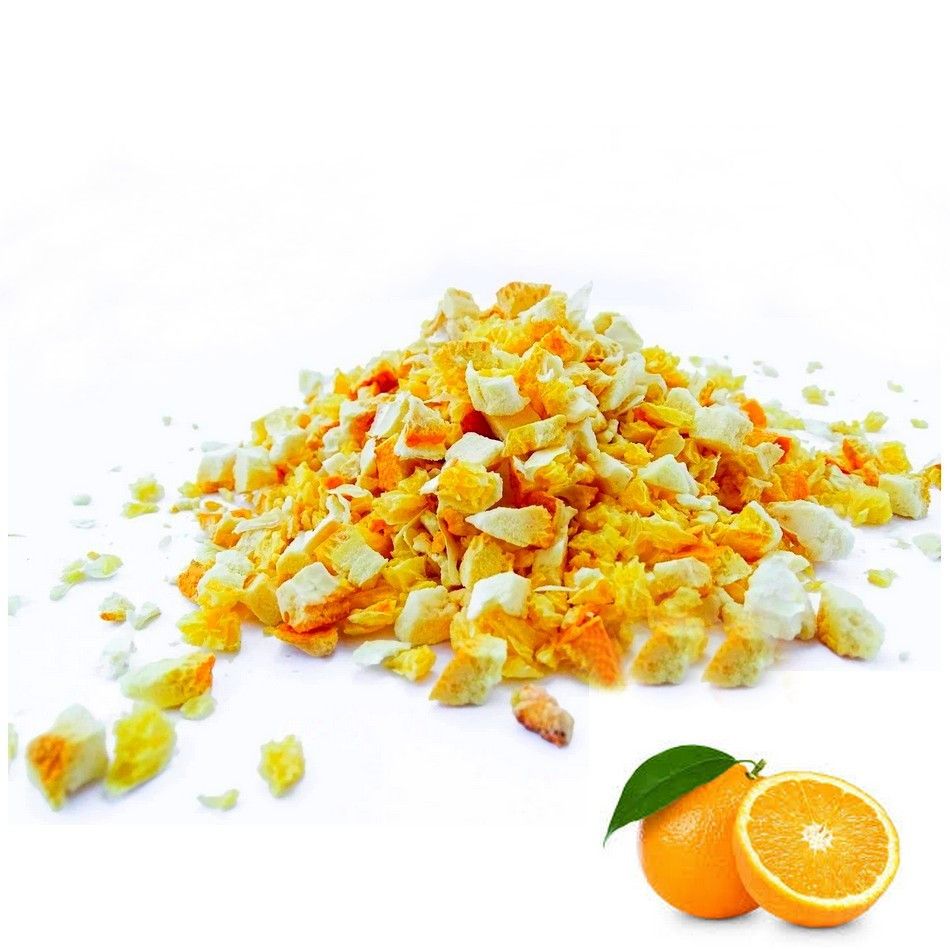 ⋗ Апельсин сублимированный кусочки 2-7 мм GF, 50 г купить в Украине ➛ CakeShop.com.ua, фото