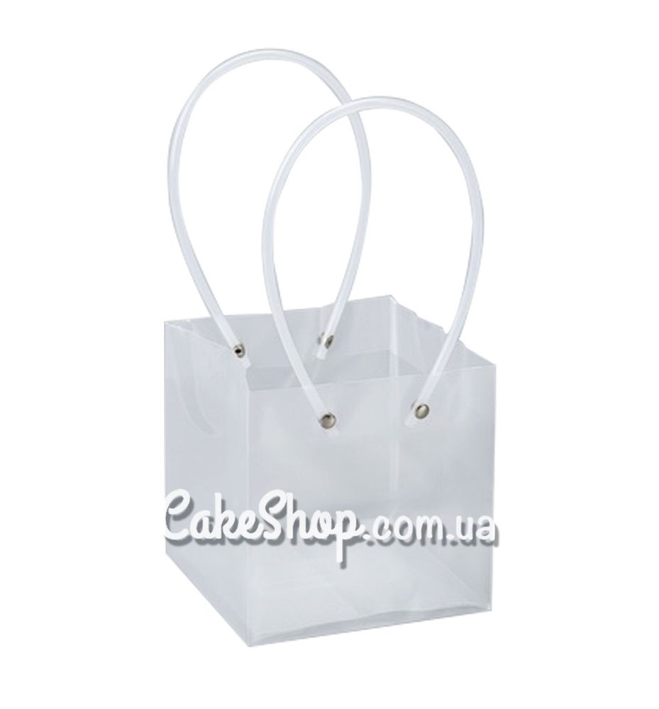 Пакет прозорий з ручками 25х25 см - фото