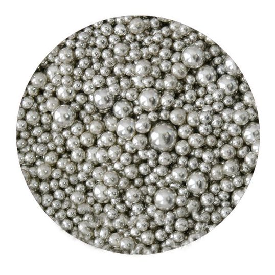 ⋗ Посипка цукрова ТМ Сладо Срібний коктейль #1, 50г купити в Україні ➛ CakeShop.com.ua, фото