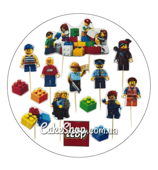 ⋗ Цукрові фігурки топери MAXI Лего ТМ ДімК купити в Україні ➛ CakeShop.com.ua, фото