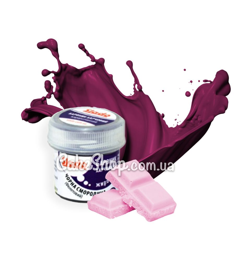 Краситель для шоколада сухой Slado Черная смородина/Фиолетовый, 5г - фото