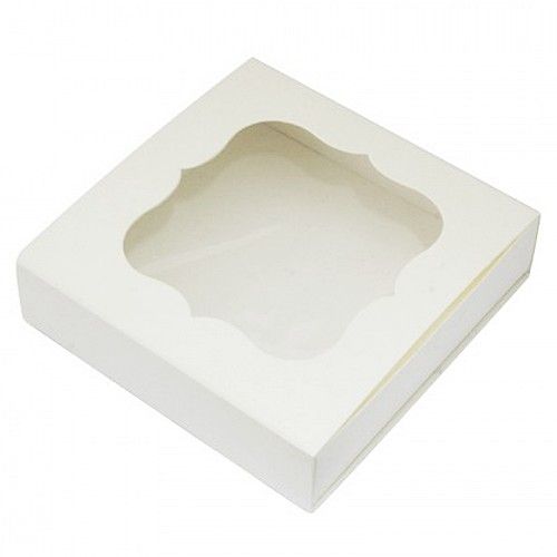 ⋗ Коробка для пряников Белая, 20*20*3 см купити в Україні ➛ CakeShop.com.ua, фото