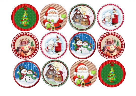 ⋗ Сахарная картинка Новый год 33 купить в Украине ➛ CakeShop.com.ua, фото