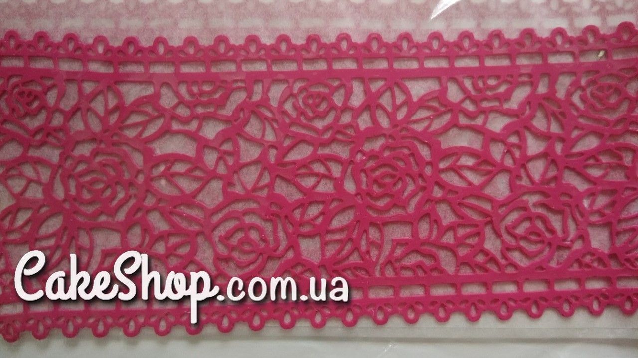 ⋗ Мереживо з айсінгу Slado #07 Темно-рожеве купити в Україні ➛ CakeShop.com.ua, фото
