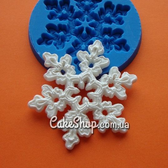 ⋗ Силиконовый молд Снежинка 3 купить в Украине ➛ CakeShop.com.ua, фото