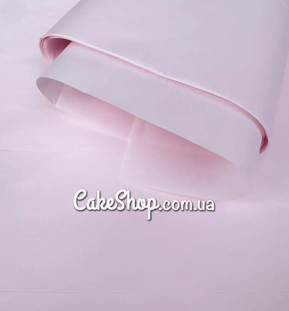 Папір тішью щільний Light pink з перламутром 30г/м, 10 аркушів - фото