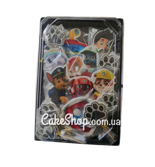 ⋗ Сахарные фигурки топеры MAXI Щенячий патруль с мальчиком ТМ ДомК купить в Украине ➛ CakeShop.com.ua, фото