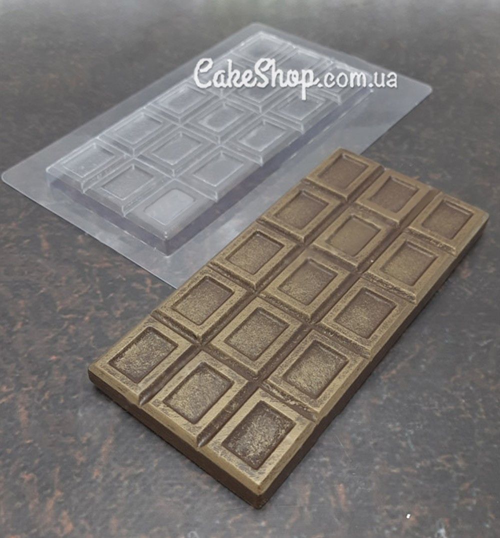 ⋗ Пластикова форма для шоколаду плитка Периметр купити в Україні ➛ CakeShop.com.ua, фото