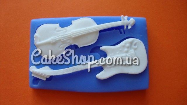 ⋗ Силиконовый молд Гитара со скрипкой купить в Украине ➛ CakeShop.com.ua, фото