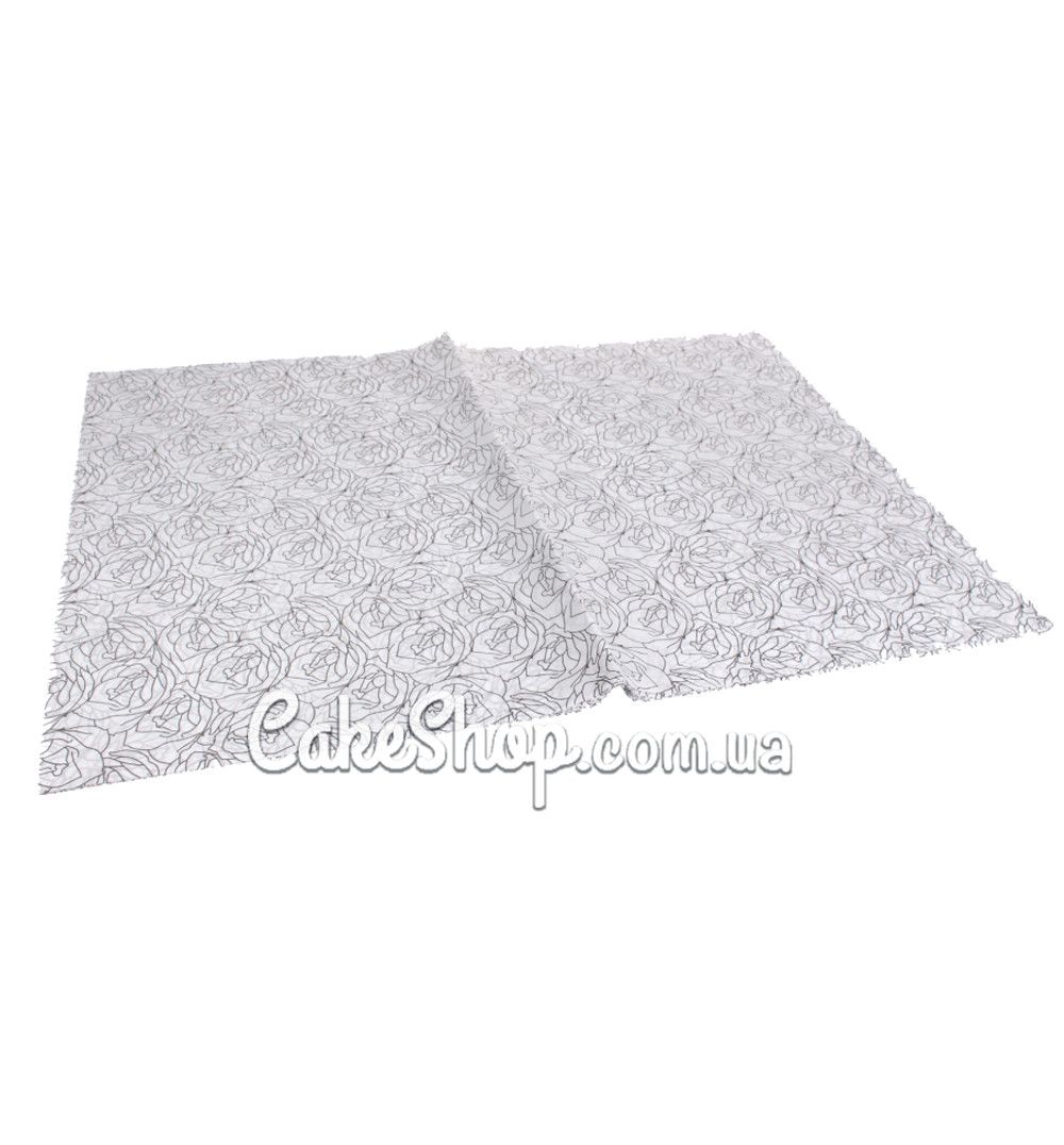 ⋗ Бумага тишью принт Розы, 5 листов купить в Украине ➛ CakeShop.com.ua, фото