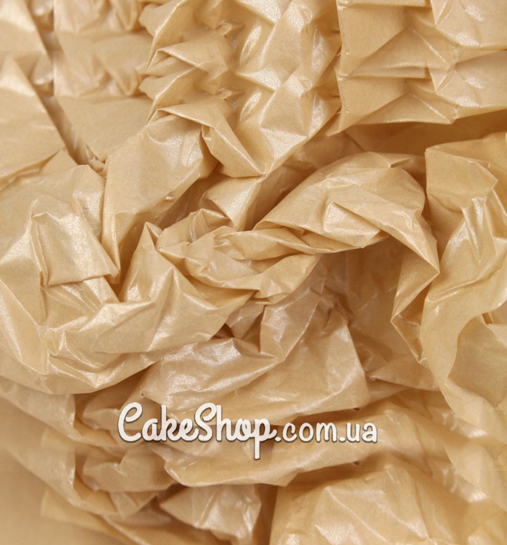 ⋗ Папір тішью Пастель з перламутром бежевий, 5 аркушів купити в Україні ➛ CakeShop.com.ua, фото