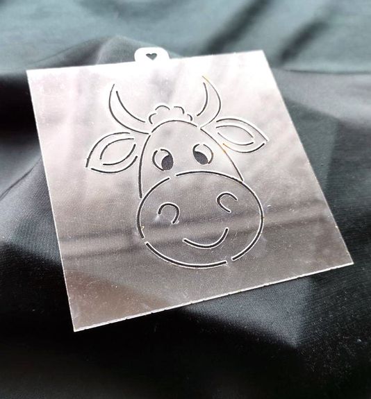 ⋗ Трафарет Мордочка Коровы купить в Украине ➛ CakeShop.com.ua, фото