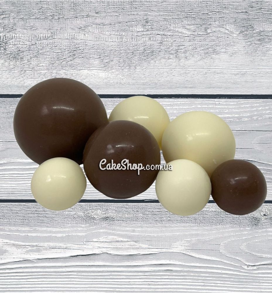 Сфера шоколадная SD Бело-коричневая - фото