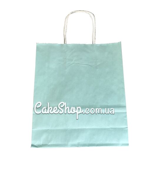 ⋗ Пакет паперовий з крученими ручками Тіфані, 24х20х8см купити в Україні ➛ CakeShop.com.ua, фото