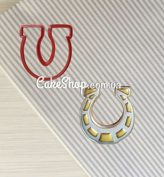 ⋗ Вырубка пластиковая Подкова 8 см купить в Украине ➛ CakeShop.com.ua, фото