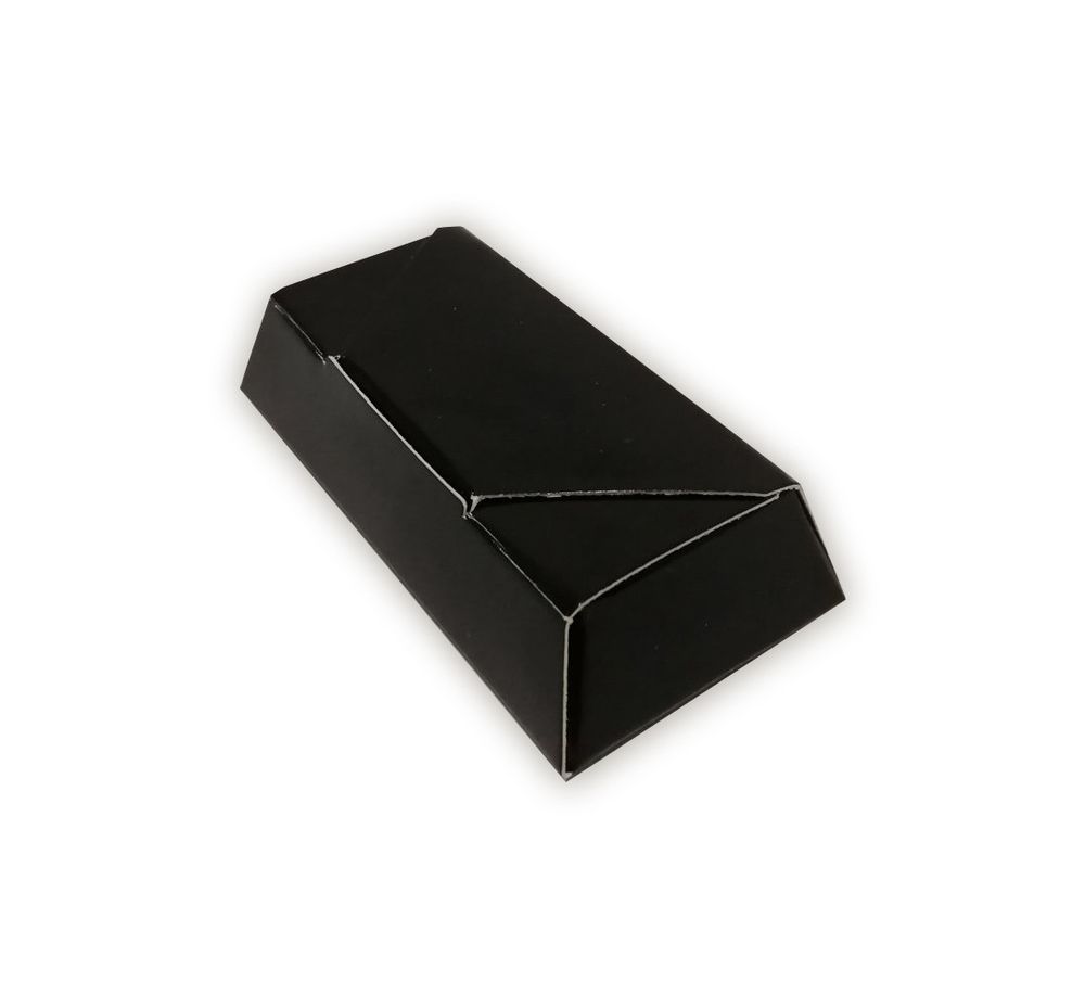 Коробка для цукеркок Чорна глянцева, 7,5х3,5х1,8 см - фото