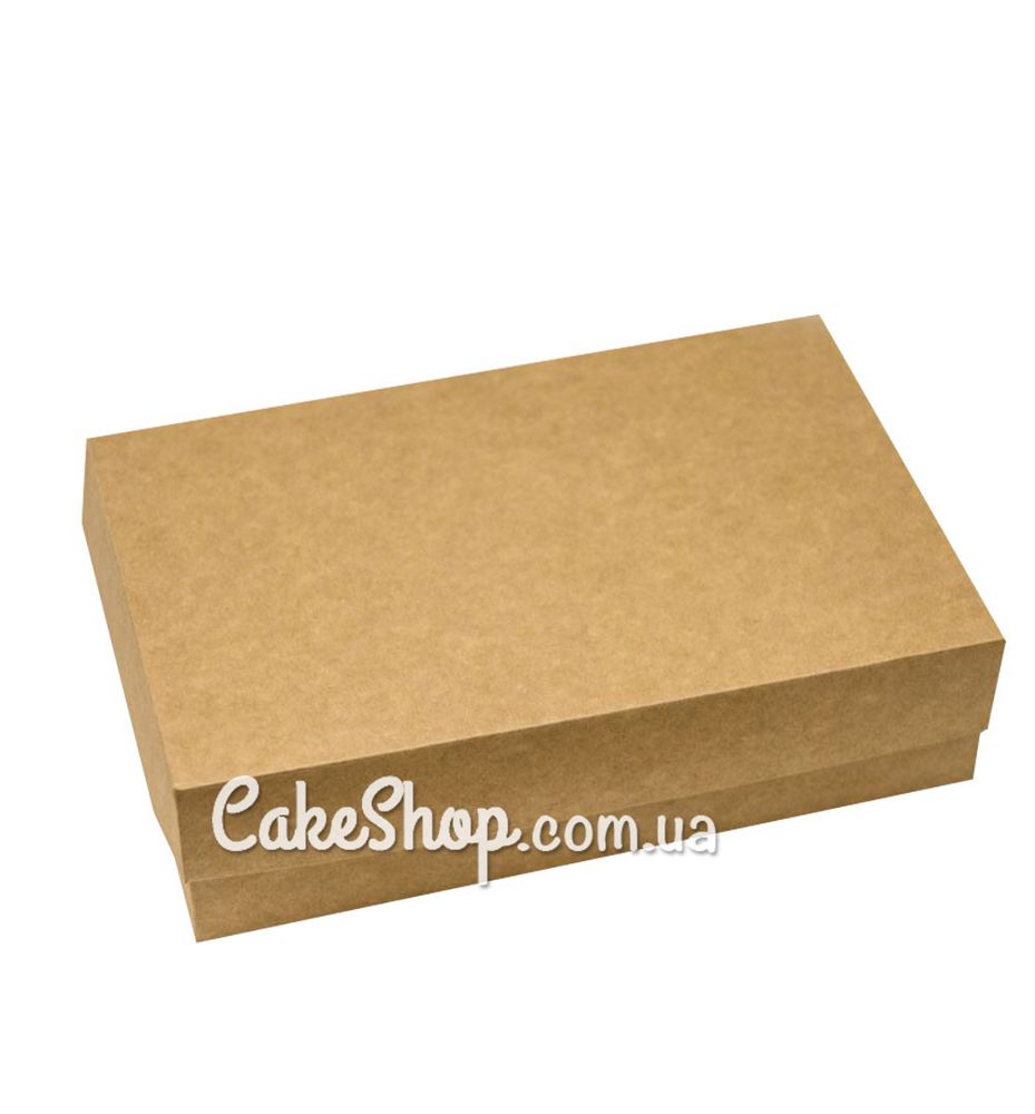 Коробка для еклерів, зефіру, печива Крафт, 23х15х6 см - фото