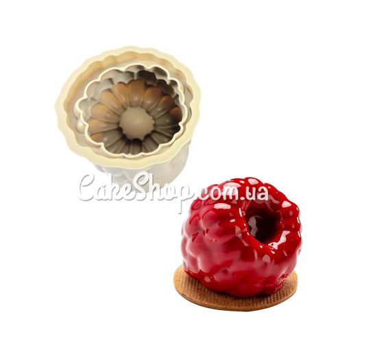 ⋗ Силиконовая форма для евродесертов 3Д Малина купить в Украине ➛ CakeShop.com.ua, фото