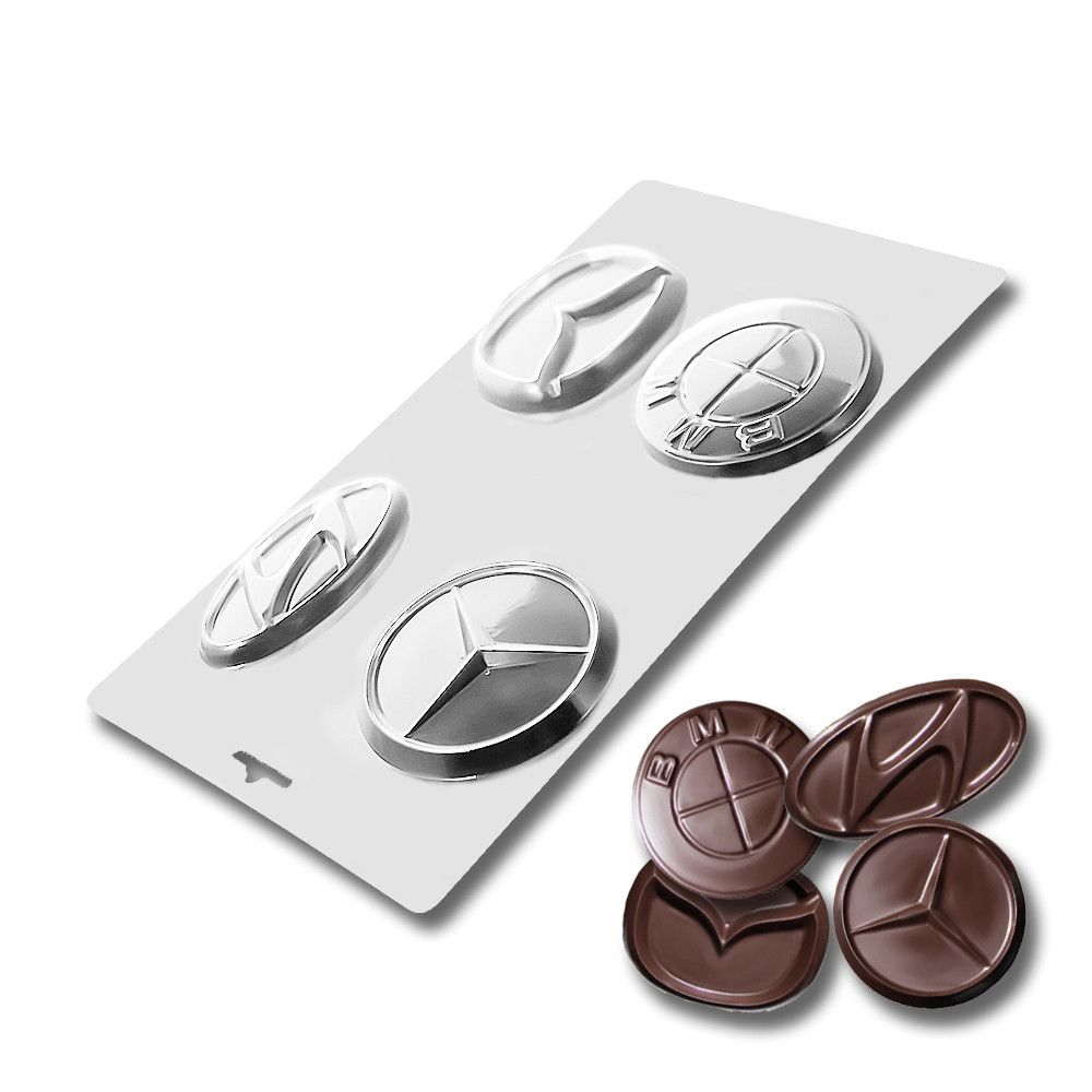 ⋗ Пластикова форма для шоколаду Емблеми автомобілів 2 купити в Україні ➛ CakeShop.com.ua, фото