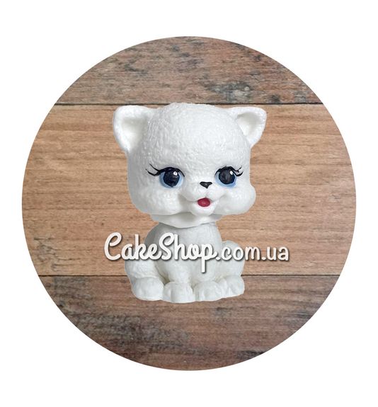 ⋗ Сахарные фигурки Котенок белый ТМ Сладо купить в Украине ➛ CakeShop.com.ua, фото