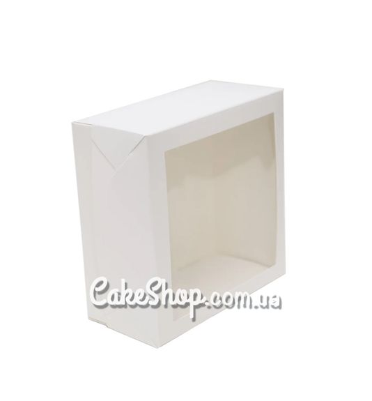 ⋗ Коробка для десертів з вікном 15х15х7, Біла купити в Україні ➛ CakeShop.com.ua, фото