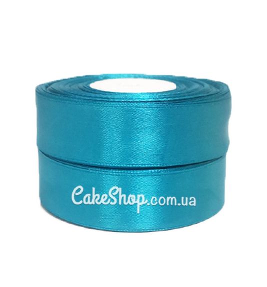 ⋗ Лента атласная Темно бирюзовая 25 мм купить в Украине ➛ CakeShop.com.ua, фото