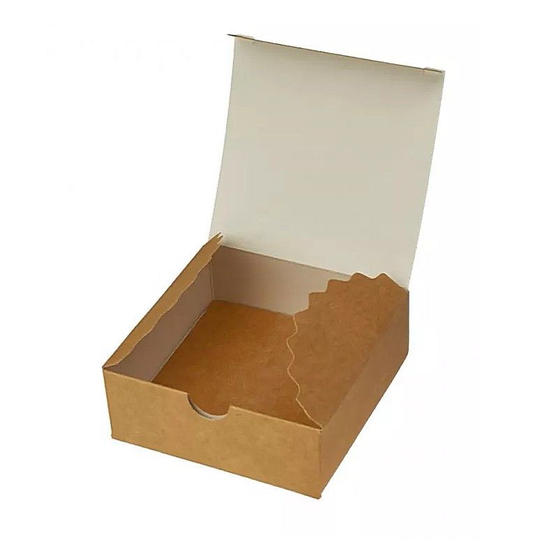 ⋗ Коробка міні-бокс Крафт, 8,3х8,3х3 см купити в Україні ➛ CakeShop.com.ua, фото