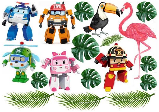 ⋗ Вафельная картинка Робокар Поли 2 купить в Украине ➛ CakeShop.com.ua, фото