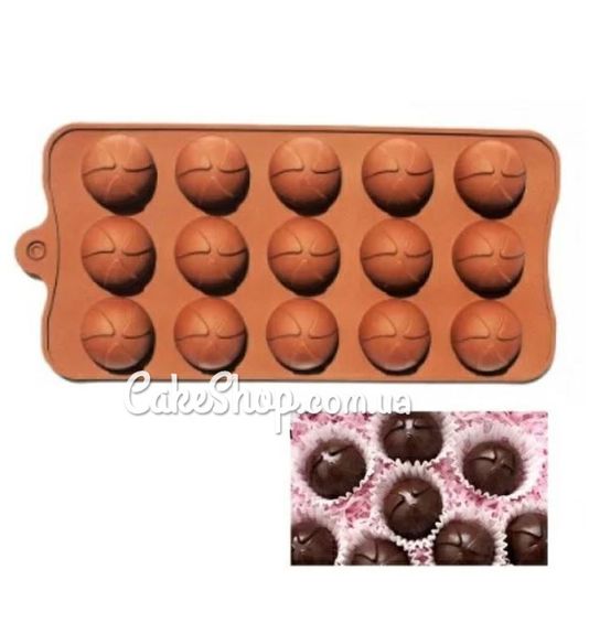 ⋗ Силіконова форма для цукерок, льоду і мармеладу М'ячик купити в Україні ➛ CakeShop.com.ua, фото