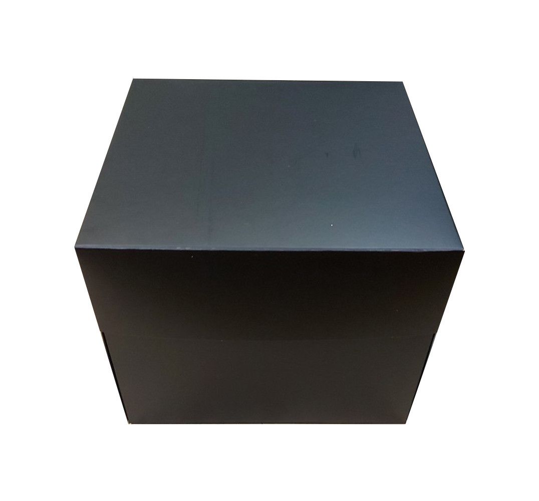 ⋗ Коробка для торта Черная 25х25х20 см купить в Украине ➛ CakeShop.com.ua, фото