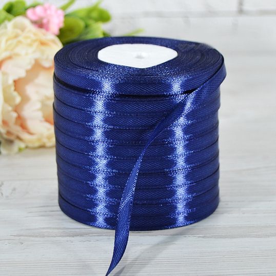 ⋗ Лента атласная Синяя купить в Украине ➛ CakeShop.com.ua, фото