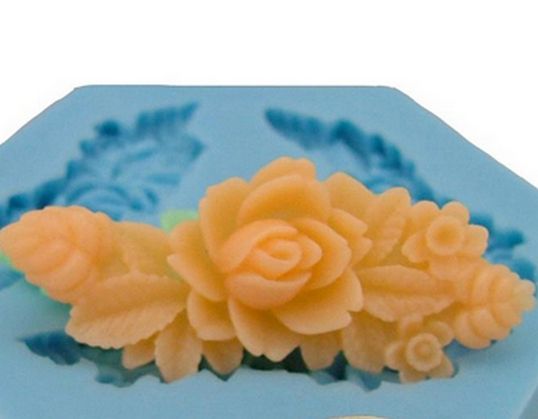⋗ Силіконовий молд Квітковий орнамент 1 купити в Україні ➛ CakeShop.com.ua, фото