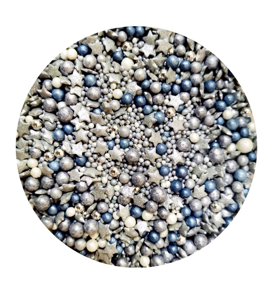 Посипка цукрова Перламутровий мікс з перлинами # 2, 50г - фото