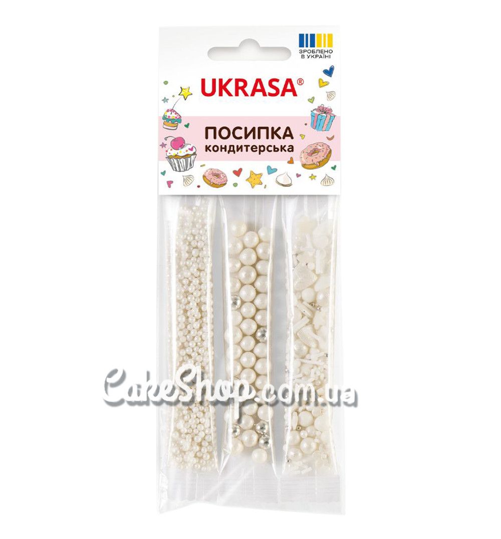 ⋗ Посипка цукрова Великодня перламутрова в стіках #3, Украса 15 г купити в Україні ➛ CakeShop.com.ua, фото