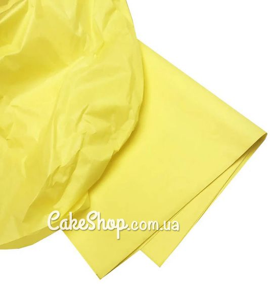 ⋗ Папір тішью жовтий, 10 аркушів купити в Україні ➛ CakeShop.com.ua, фото