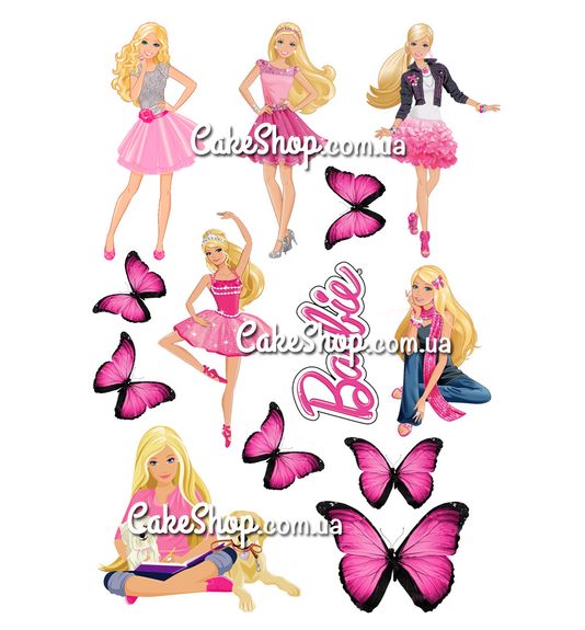 ⋗ Вафельная картинка Барби 7 купить в Украине ➛ CakeShop.com.ua, фото