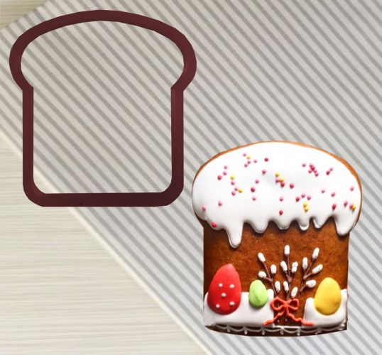 ⋗ Вырубка пластиковая Кулич купить в Украине ➛ CakeShop.com.ua, фото