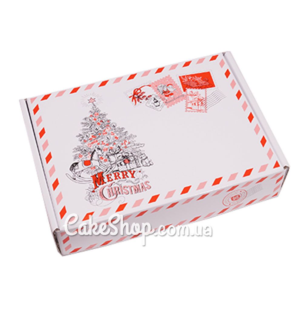 ⋗ Коробка для еклерів, зефіру Поштова, 25х17х5 см купити в Україні ➛ CakeShop.com.ua, фото