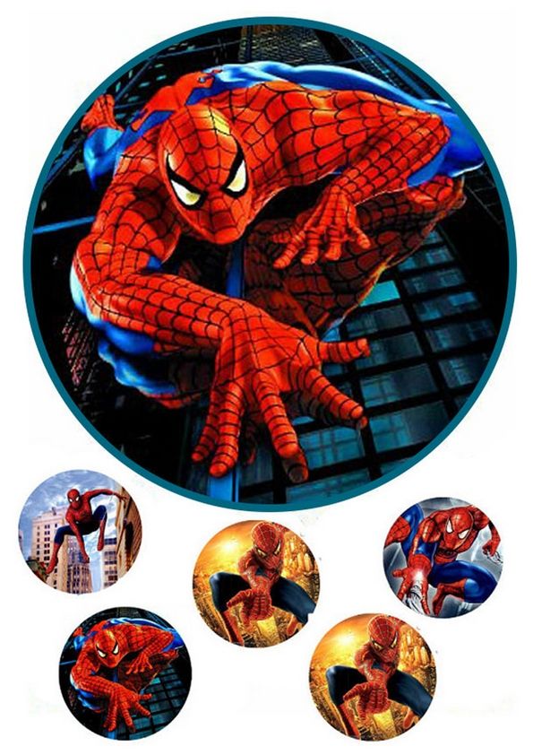 ⋗ Вафельна картинка Людина-павук 2 купити в Україні ➛ CakeShop.com.ua, фото