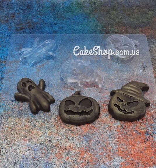 ⋗ Пластиковая форма для шоколада Набор к Хэллоуину №1 купить в Украине ➛ CakeShop.com.ua, фото