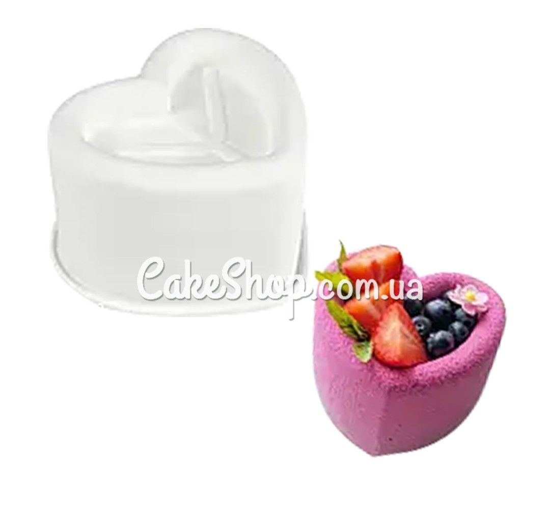 ⋗ Силіконова форма для бенто-торта Серце купити в Україні ➛ CakeShop.com.ua, фото