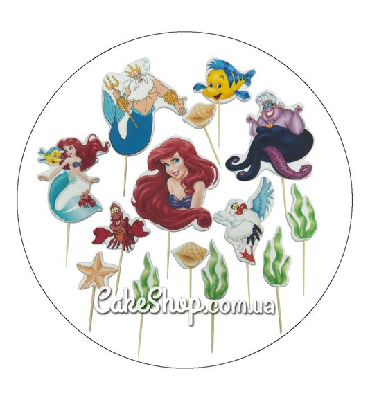 ⋗ Сахарные фигурки топеры MAXI Ариэль ТМ ДомК купить в Украине ➛ CakeShop.com.ua, фото