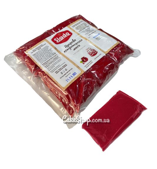 ⋗ Мастика кондитерська Sladol Бордова, 100 г купити в Україні ➛ CakeShop.com.ua, фото