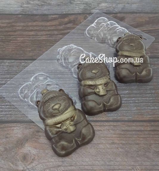 ⋗ Пластикова форма для шоколаду Зимові Панди купити в Україні ➛ CakeShop.com.ua, фото