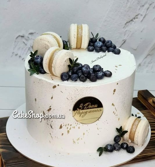 ⋗ Акриловий топпер Lion медальйон З Днем Народження 6 см золото купити в Україні ➛ CakeShop.com.ua, фото