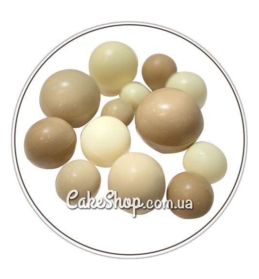 ⋗ Сфера шоколадная ДомК Белая-беж2-коричневая купить в Украине ➛ CakeShop.com.ua, фото