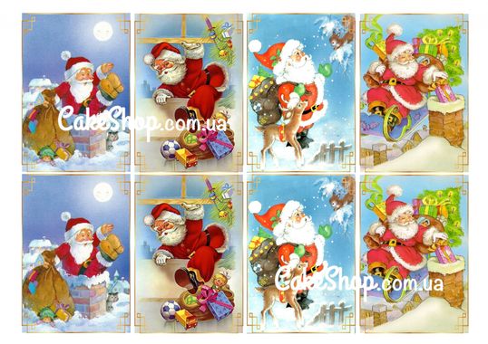 ⋗ Сахарная картинка С Новым годом 41 купить в Украине ➛ CakeShop.com.ua, фото