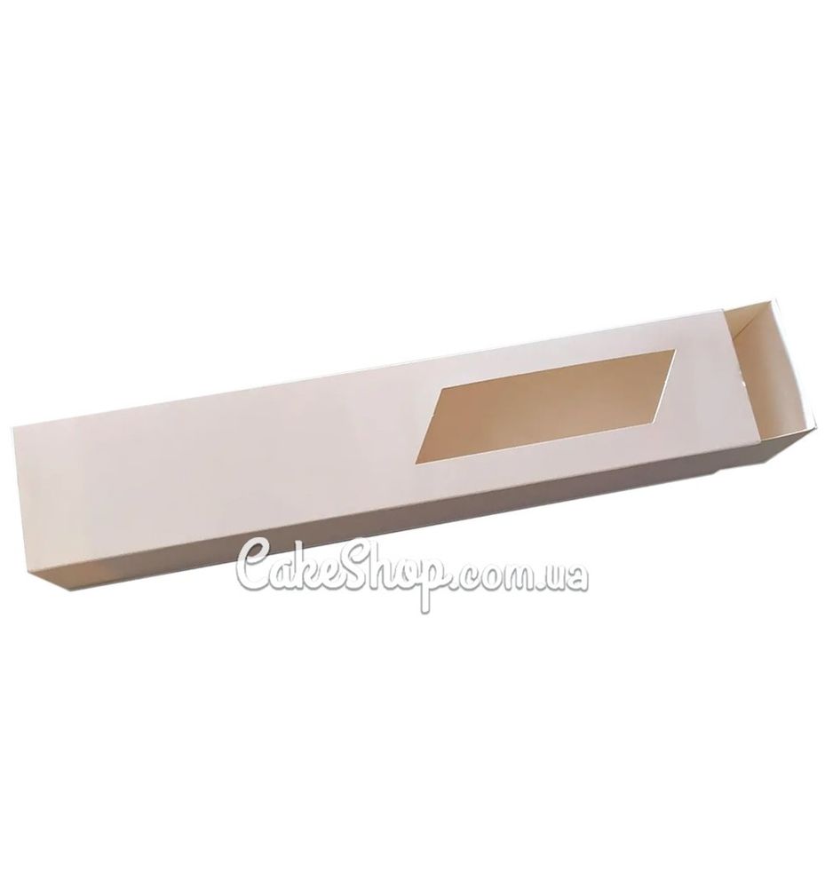 Коробка на 10 макаронс Белая, 30х6х5 см - фото