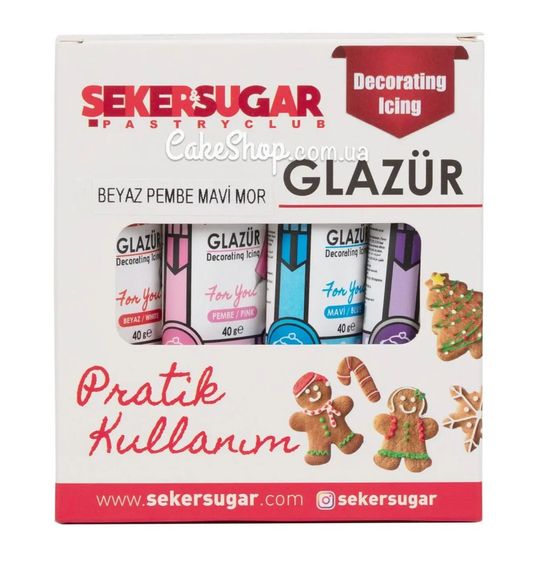 ⋗ Айсинг для пряников Sekersugar (4 шт) купить в Украине ➛ CakeShop.com.ua, фото