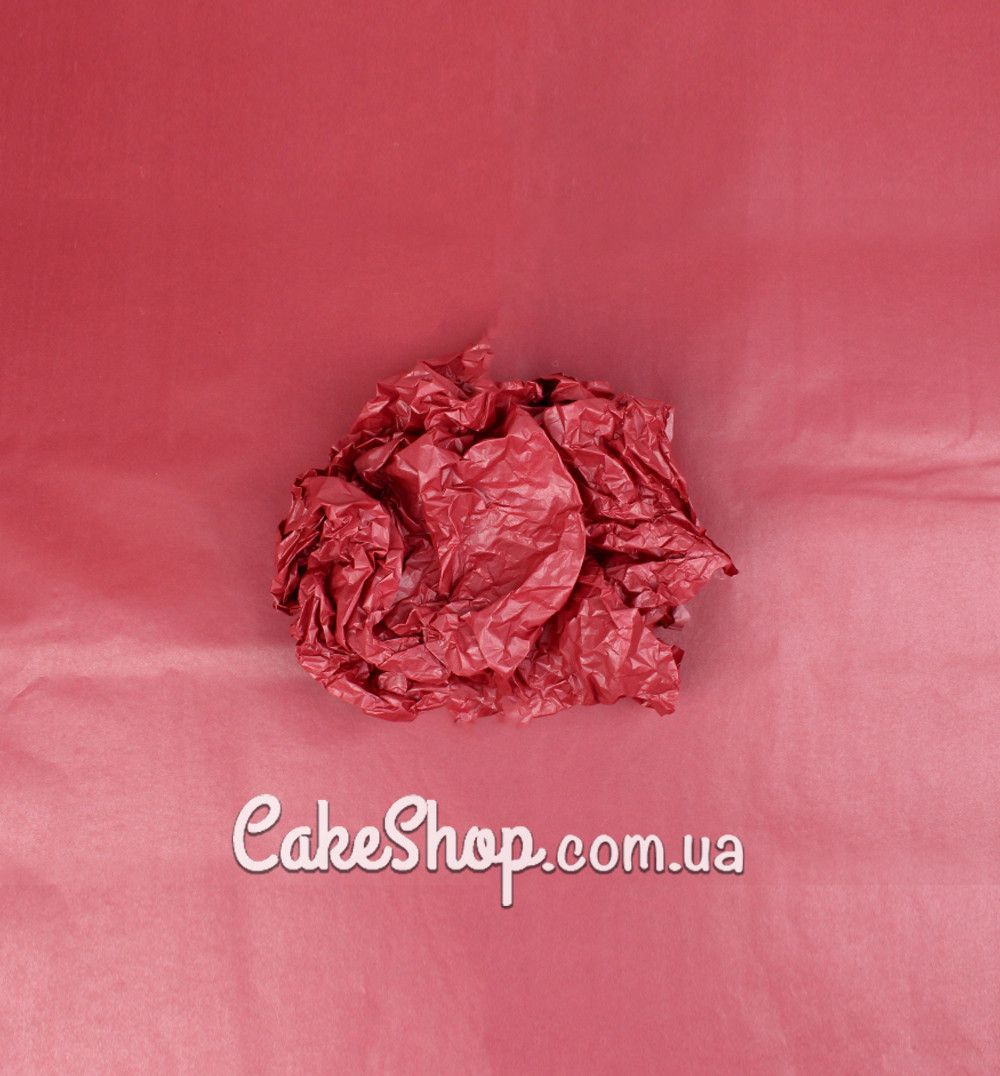 ⋗ Бумага тишью Пастель с перламутром бордовый, 5 листов купить в Украине ➛ CakeShop.com.ua, фото